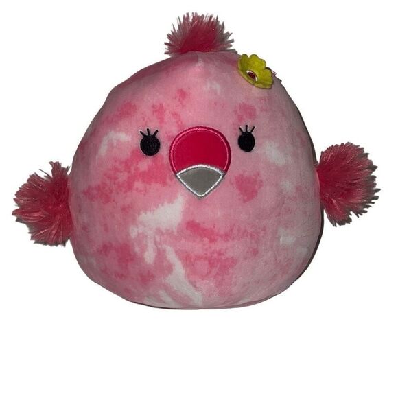 Squishmallow Cookie the Flamingo 8” Plush Squishy Pink Sea Life Squad Kellytoy - Picture 1 of 7